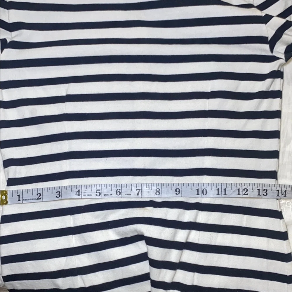 J. Crew Classic Black and White Striped Dress